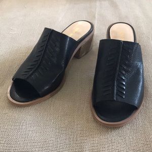 Nine West braided leather mules